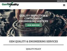 Tablet Screenshot of gem-quality.com